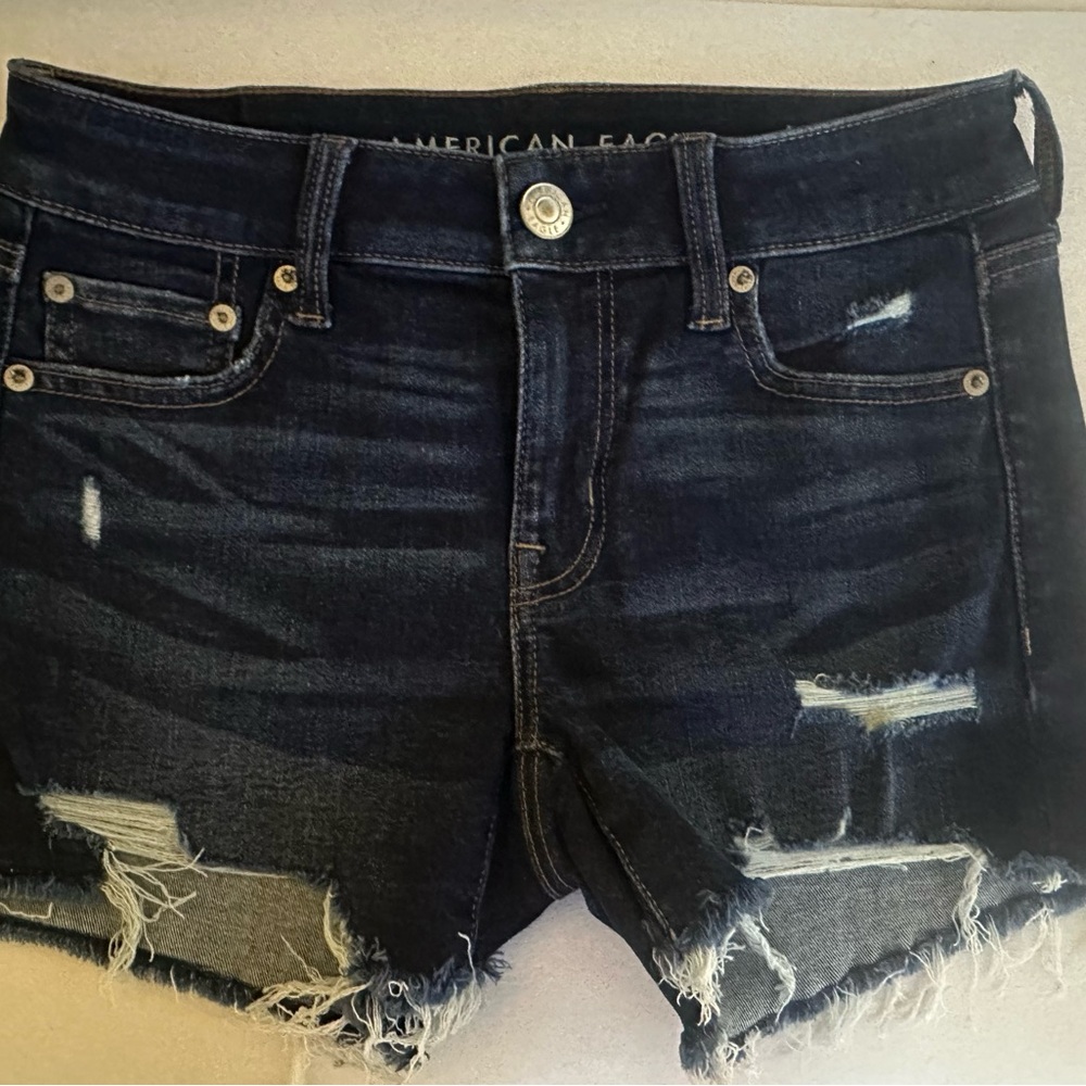 American Eagle Outfitters - AE Ne(x)t Level Denim Distressed Short sz 4